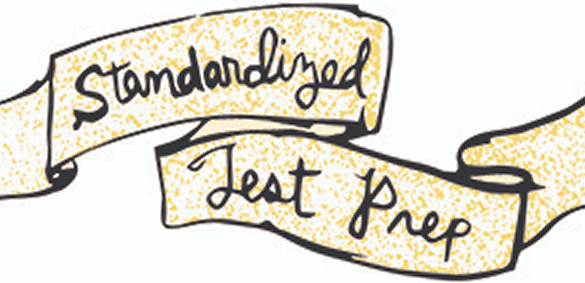 Banner reading standardized test prep